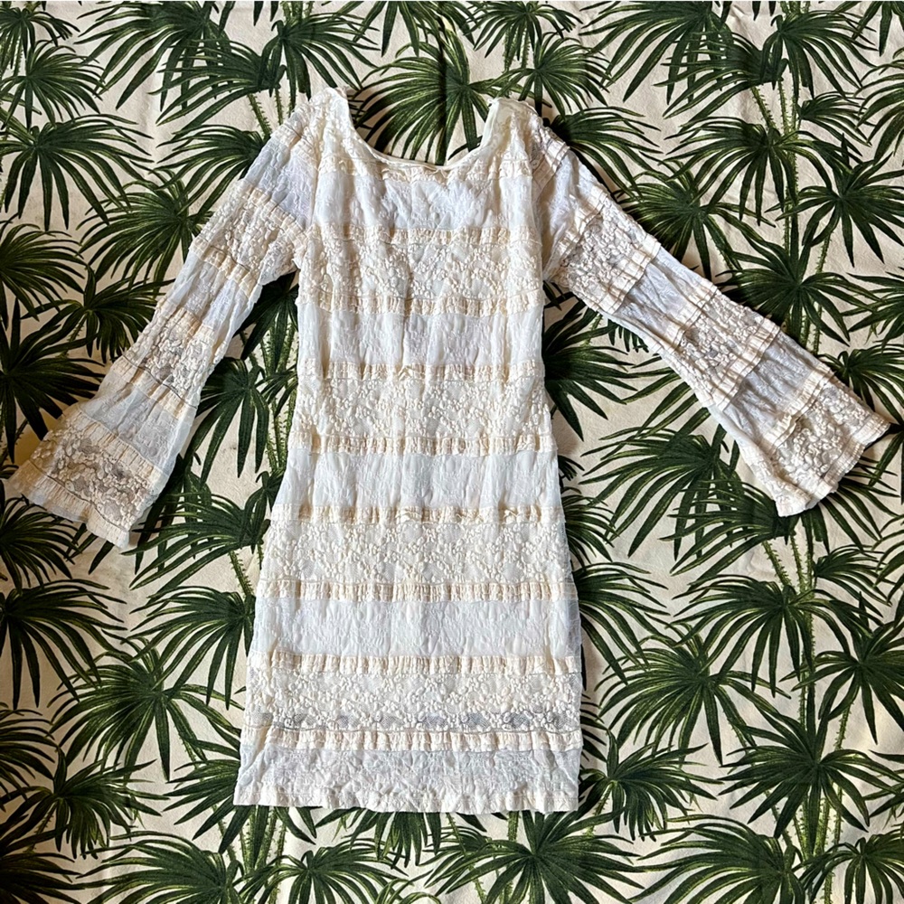 ⚡️SOLD⚡️ Audrey 3+1 • White Lace Mini Dress